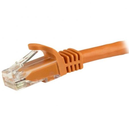 StarTech.com Cavo patch CAT6 da 7,5 m - Filo di rame al 100% - Connettore antistrappo - Arancione