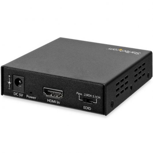 StarTech Separador de Audio 2x RCA con HDMI Negro