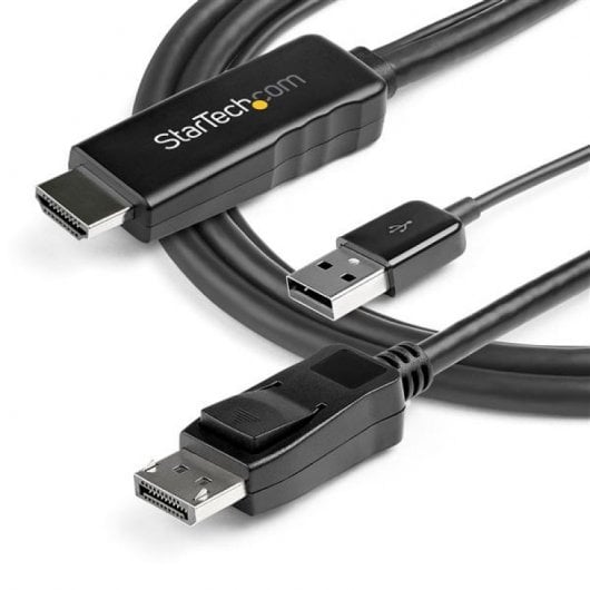 StarTech.com HD2DPMM2M Videokabel-Adapter HDMI Typ A (Standard) Schwarz