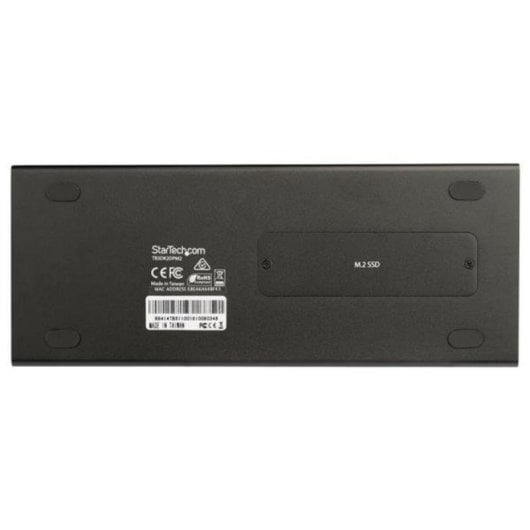 Dock Thunderbolt 3 StarTech TB3DK2DPM2 SSD M.2 Dual 4K 85W USB-C SD Ethernet Negro