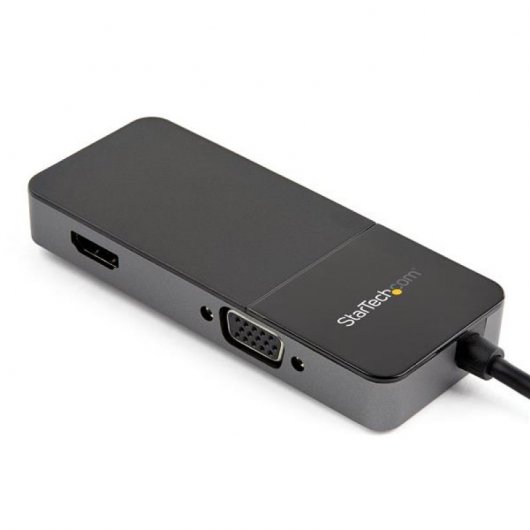 StarTech.com USB32HDVGA USB-Grafikadapter 3840 x 2160 Pixel Schwarz, Silber