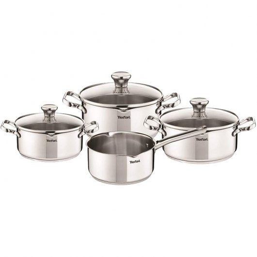 Tefal Intuition A702S863 Set 4 Piezas Cazo 16cm + Cacerola 16/20/24cm