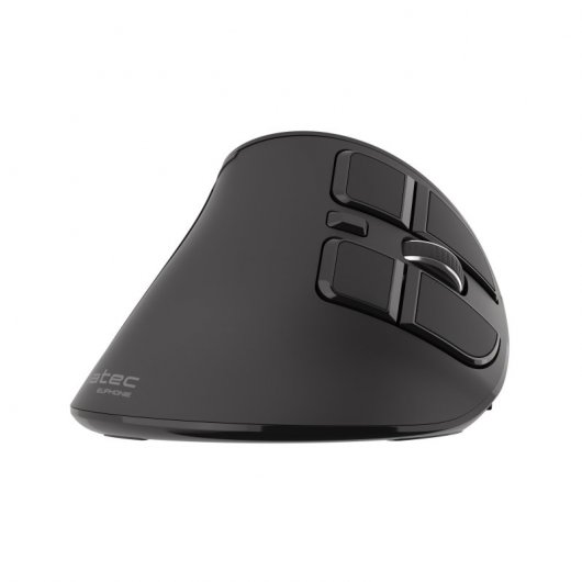 Natec Euphonie Ratón Ergonómico Vertical Inalámbrico 2400DPI Negro