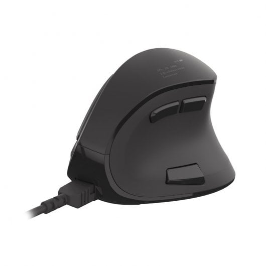 Natec Euphonie Ratón Ergonómico Vertical Inalámbrico 2400DPI Negro