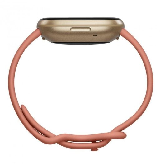 Fitbit Versa 3 Bluetooth GPS NFC 40mm AMOLED Gold/Rosa S/M Wasserdicht Herzfrequenz Schlafmonitor