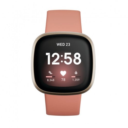 Fitbit Versa 3 Smartwatch Rosa/Alumínio Dourado