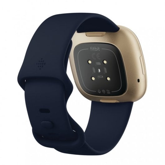 Montre connectée Fitbit Versa 3 bleu nuit/aluminium doré