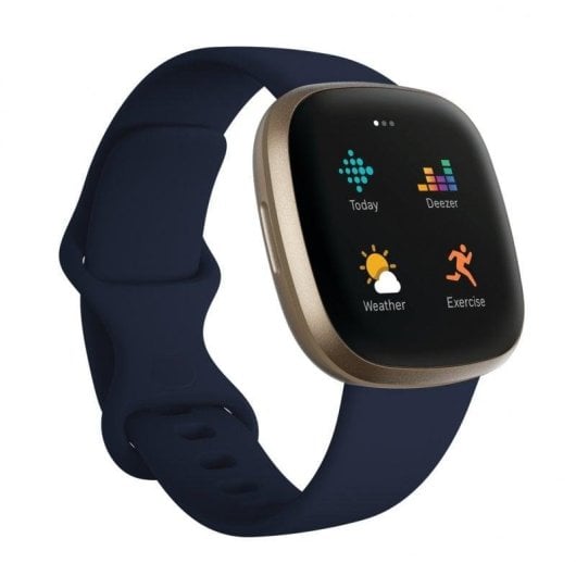 Fitbit Versa 3 Bluetooth GPS NFC 40mm AMOLED Or Bleu S/L Étanche 50m Pulsomètre SpO2
