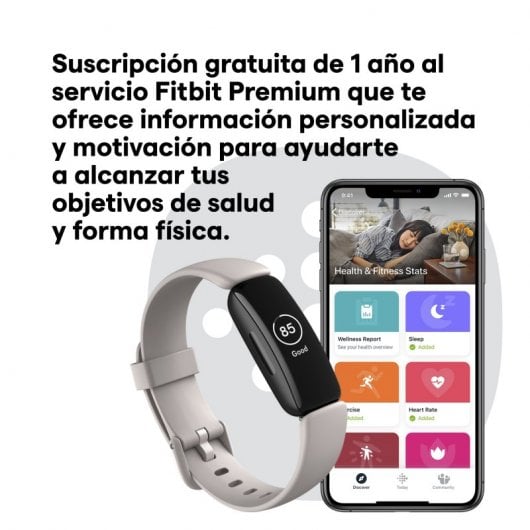 Fitbit Inspire 2 Pulsera de Actividad Blanco Marfil