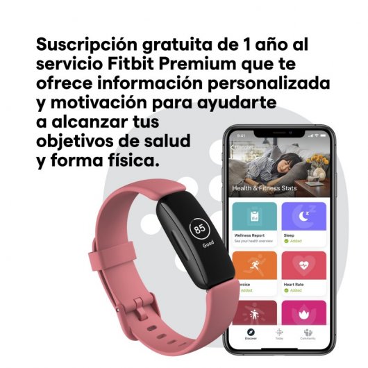 Fitbit Inspire 2 Pulsera de Actividad Rosa Pomelo
