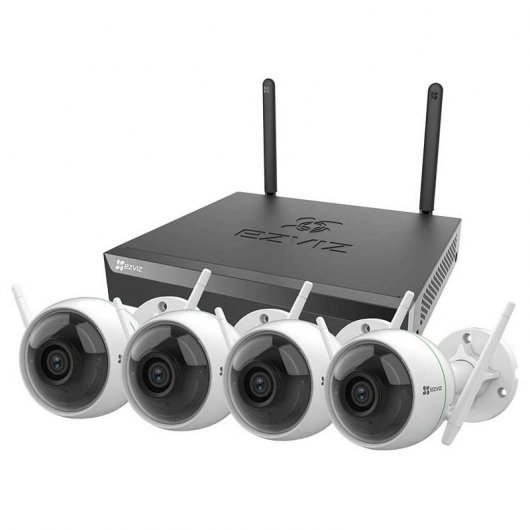 EZVIZ X5S-8W Kit de Videovigilância Sem Fios NVR X5S + 4 Câmaras C3WN