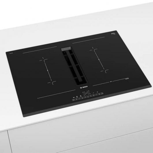 Bosch PVQ731F25E Placa de Inducción 4 Zonas con Extractor Integrado Negra
