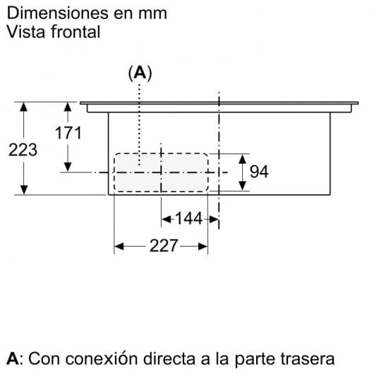 Bosch PVQ731F25E Placa de Inducción 4 Zonas con Extractor Integrado Negra