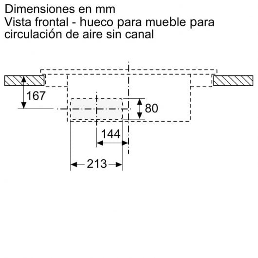 Bosch PVQ731F25E Placa de Inducción 4 Zonas con Extractor Integrado Negra