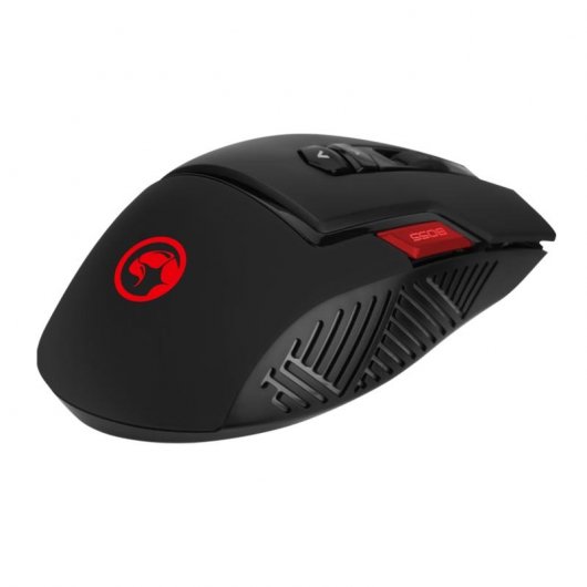 Scorpion M355+G1 Pack Ratón Gaming RGB 6400 DPI + Alfombrilla Negra/Roja
