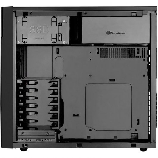 SilverStone SST-KL06B Torre Micro-ATX Preta
