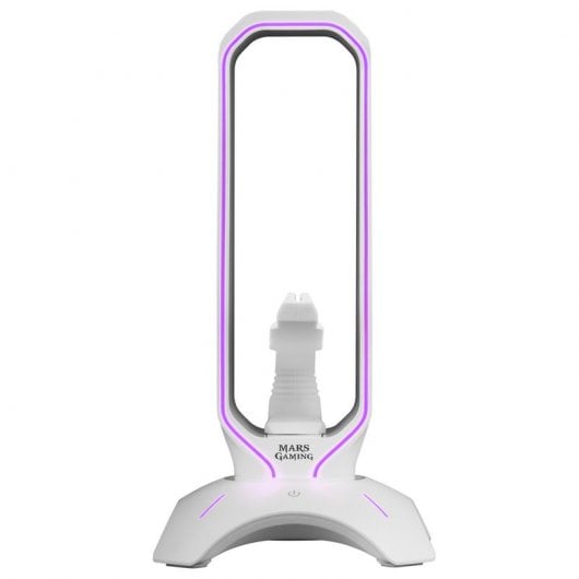 Mars Gaming MHHPRO Soporte Auriculares + Bungee para Ratón + HUB 2x USB 3.0 Blanco