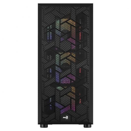 Aerocool Hive FRGB Tempered Glass USB 3.0 Schwarz
