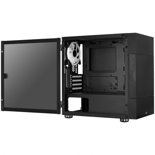 Aerocool Atomic ARGB Cristal Templado USB 3.0 Negra