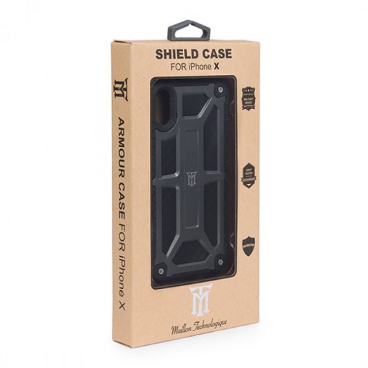 Maillon Funda Mobile Case Military Negra para iPhone X/XS