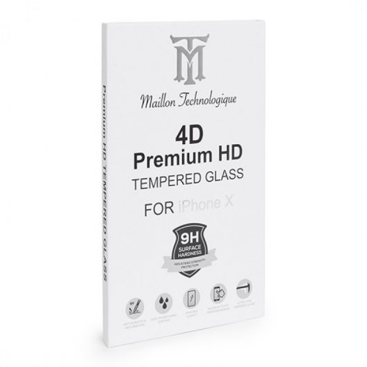 Maillon Cristal Templado Protector 4D para iPhone X/XS