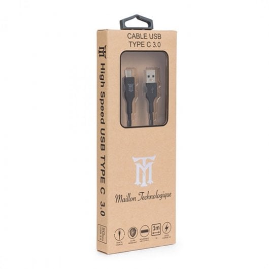 Maillon-Kabel Typ C 3.0 Schwarz 1 m