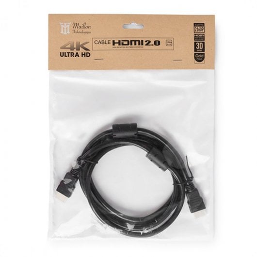 Cavo Maillon HDMI 2.0 4K ad alta velocità 1,8 m Nero