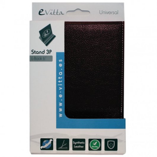 Evitta Stand 3P Funda Libro Negra para Ebook 6"
