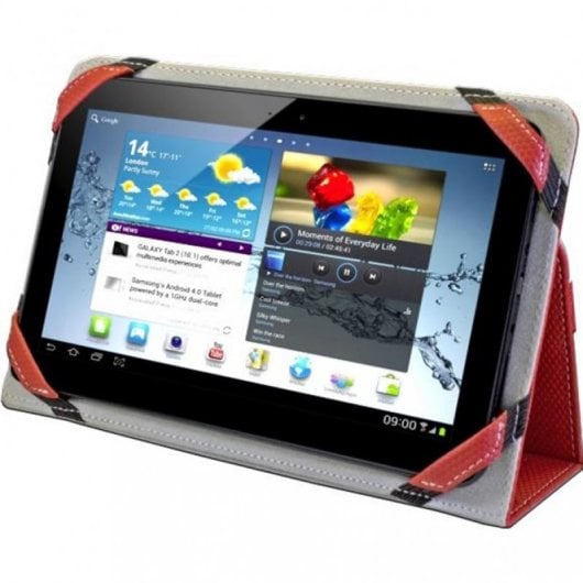 Custodia rossa Evita Stand 2P per tablet da 7".