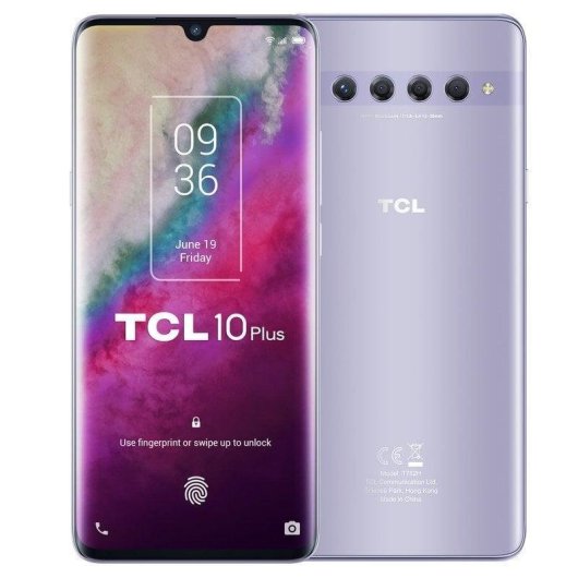 TCL 10 Plus 4G 6GB 64GB 6.47" Prata