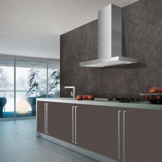 Dunstabzugshaube Mepamsa Silueta XLA 60 Inox Abluft 60cm LED Touch-Steuerung