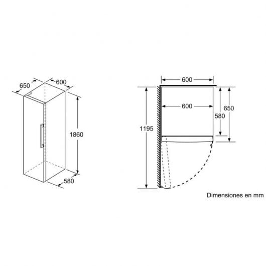 Bosch KSV36AIEP Frigorífico Una Puerta E Acero Inoxidable