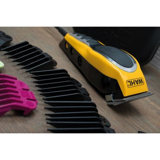 Wahl 79111 CloseCut Pro Tondeuse à cheveux jaune avec étui