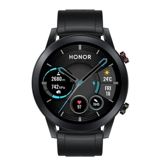 Honor MagicWatch 2 Bluetooth GPS 46mm AMOLED Noir M Étanche 5 ATM Pulsomètre Sommeil