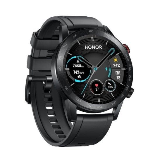 Honor MagicWatch 2 Bluetooth GPS 46mm AMOLED Noir M Étanche 5 ATM Pulsomètre Sommeil