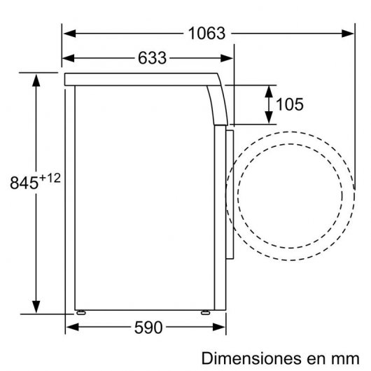 Siemens iQ500 WU14UT71ES Lavadora Carga Frontal 9Kg C Blanca
