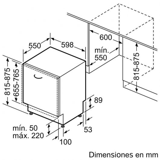 Siemens iQ300 SN73HX60CE Lavavajillas Integrable Capacidad 14 Cubiertos D