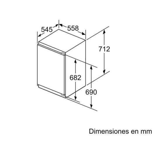 Congelador Bosch GIV11AFE0 Vertical Integrável 72L Low Frost Classe E