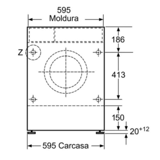 Balay 3TW773B Lavasecadora Integrable Carga Frontal 7Kg/4Kg E