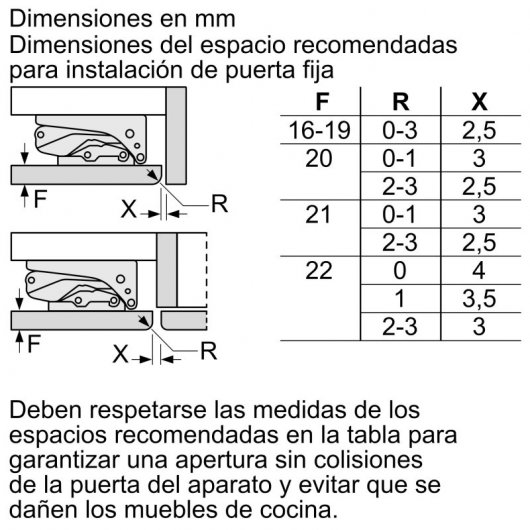 Balay 3GUF233S Congelador Vertical Integrable F