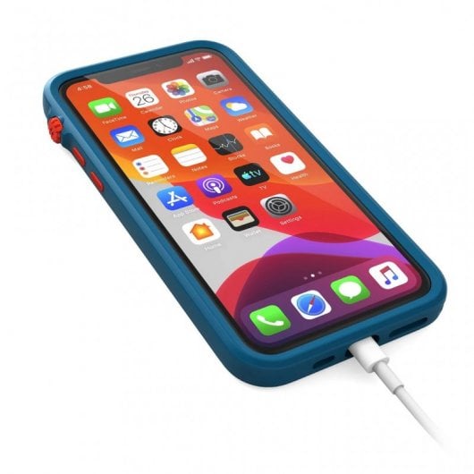 Étui antichoc Catalyst avec cordon bleu/rouge pour iPhone 11 Pro