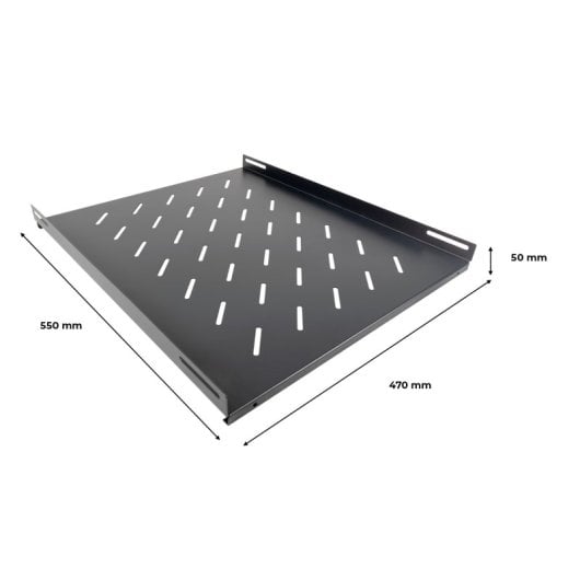 Aiten Data Bandeja Fija 470x550x50mm Válida para Armarios Rack 19" con Fondo 800mm