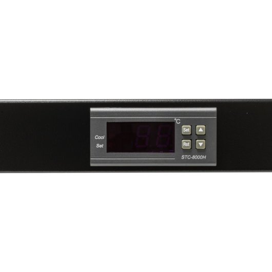 Aiten Data Termostato Digital 1U para Armario Rack 19" con 2 Ventiladores de 120 mm