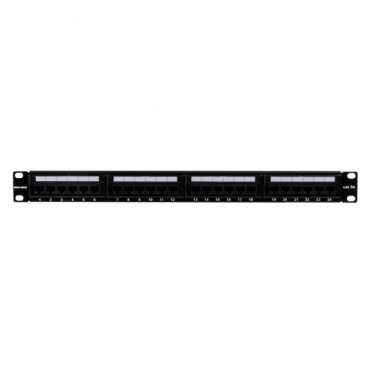 Aiten Data Painel de Ligações 24 Portas UTP Cat5 1U Preto