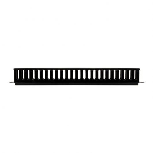 Aiten Data Organizador de Cables 1U con Tapa Negro