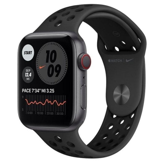 Apple Watch Nike Series 6 GPS + Cellular 44mm Aluminio Gris Espacial con Correa Nike Sport Antracita/Negro