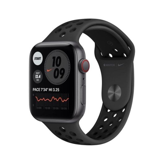 Apple Watch SE Nike GPS + Cellular 44mm OLED Alluminio Grigio Antracite-Nero Nike Sport Resistente all’Acqua 50m