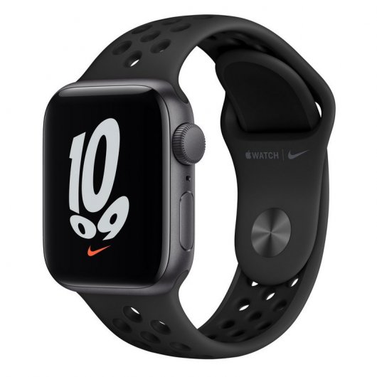 Apple Watch Nike SE GPS 40mm Alumínio em Cinzendo Sideral com Bracelete Nike Sport Antracite/Preta