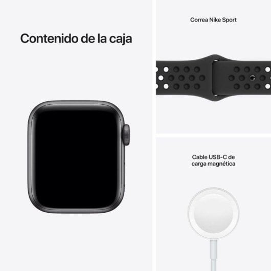 Apple Watch SE Nike GPS 40mm Retina OLED Cinzento Espacial Antracite/Preto Resistente à Água 50m