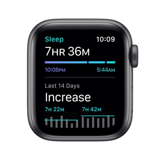 Apple Watch Nike SE GPS 40mm Alumínio em Cinzendo Sideral com Bracelete Nike Sport Antracite/Preta